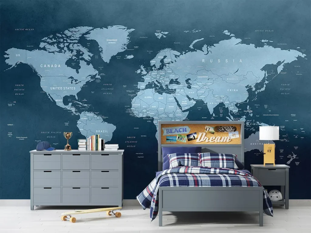 پوستر دیواری مدل نقشه جهان M10131800